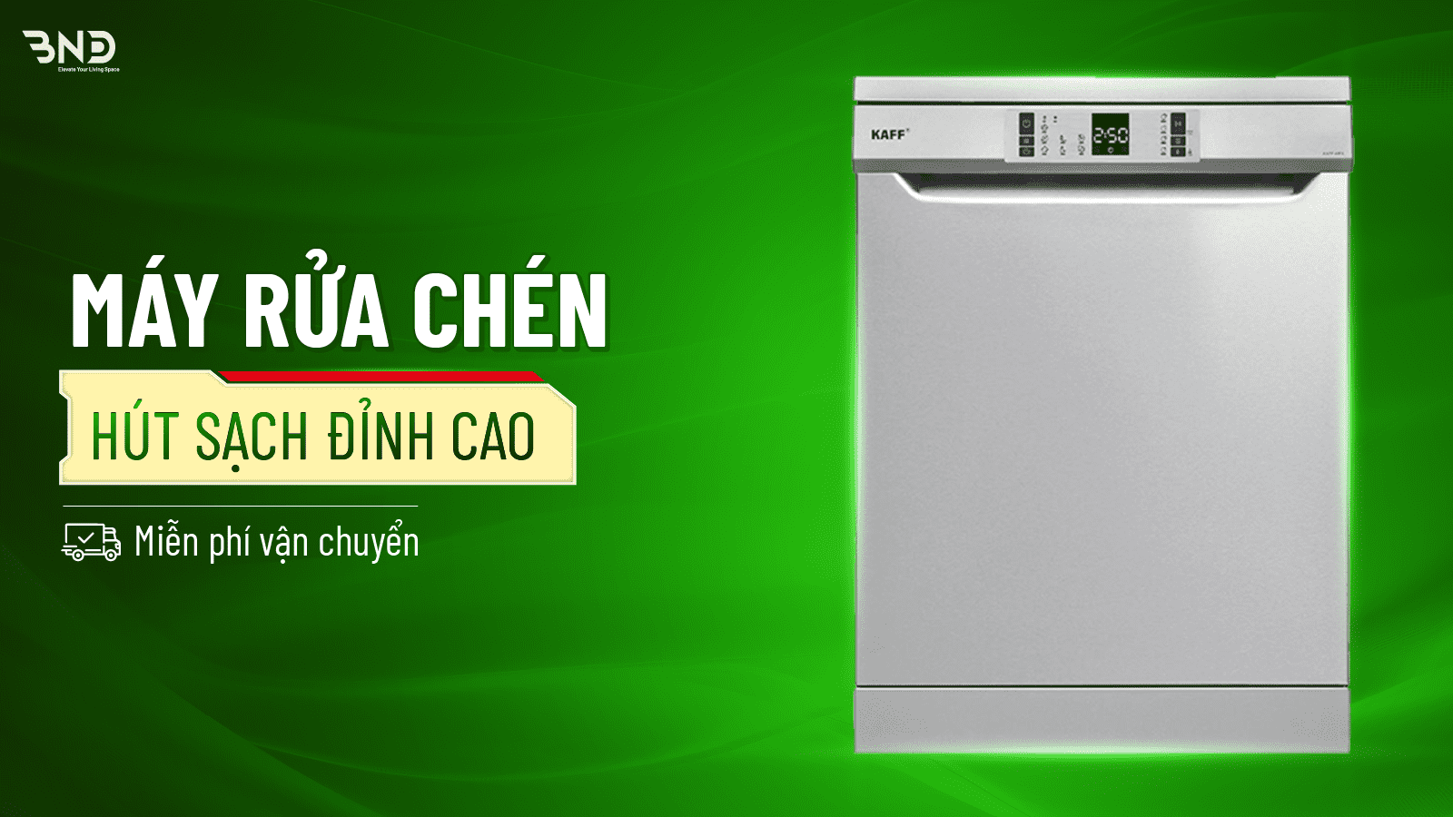 Banner máy rửa chén