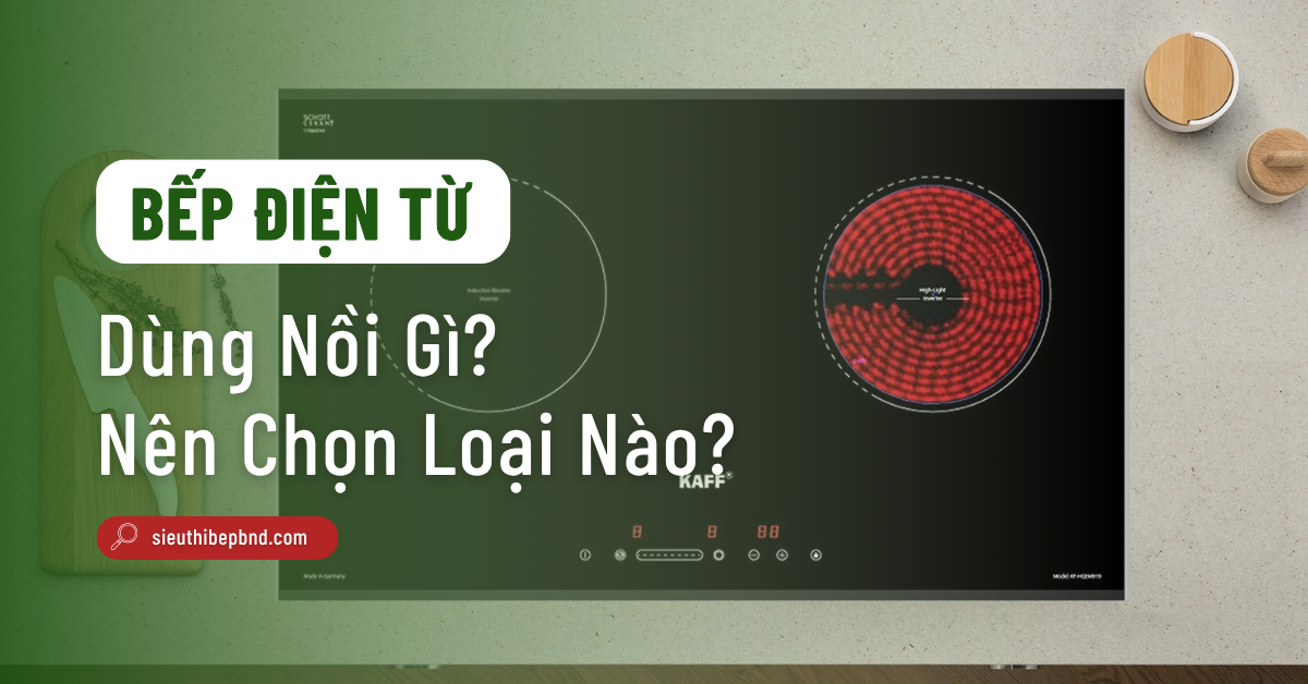Bếp Điện Từ Dùng Nồi Gì? Có Gì Khác Biệt Và Nên Chọn Loại Nào?