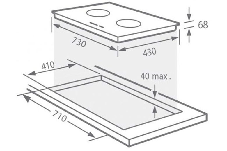 Cách lắp đặt bếp điện từ âm 2