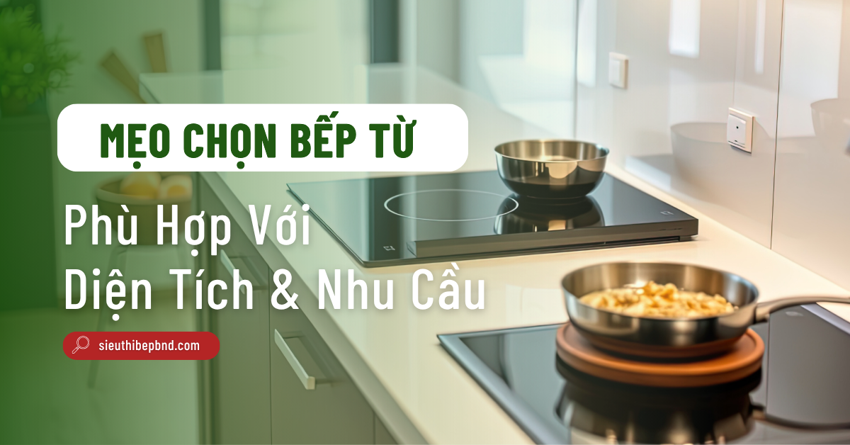 Mẹo Chọn Bếp Từ Cho Người Mới Phù Hợp Diện Tích & Nhu Cầu