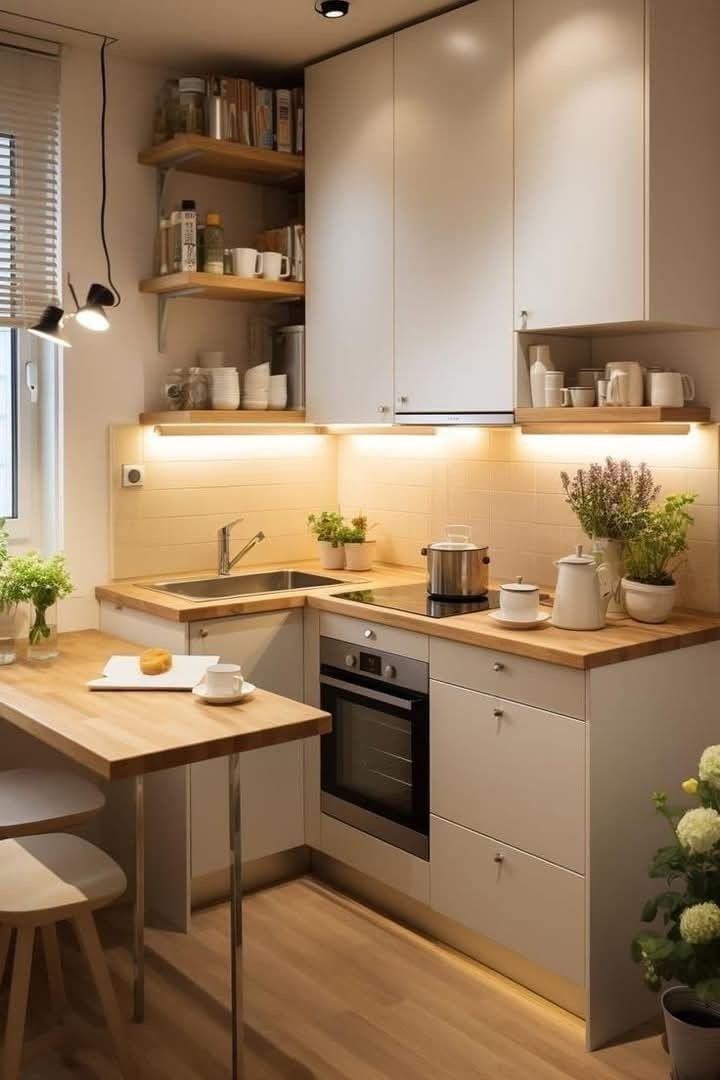 Ý tưởng trang trí nhà bếp nhỏ độc đáo ấn tượng 3