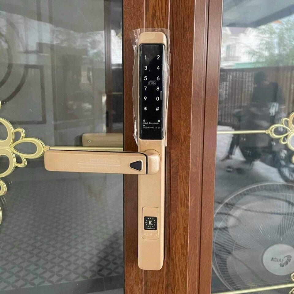 Khóa cửa nhôm KASSLER KL-599 SLIDE Champagne Gold 01