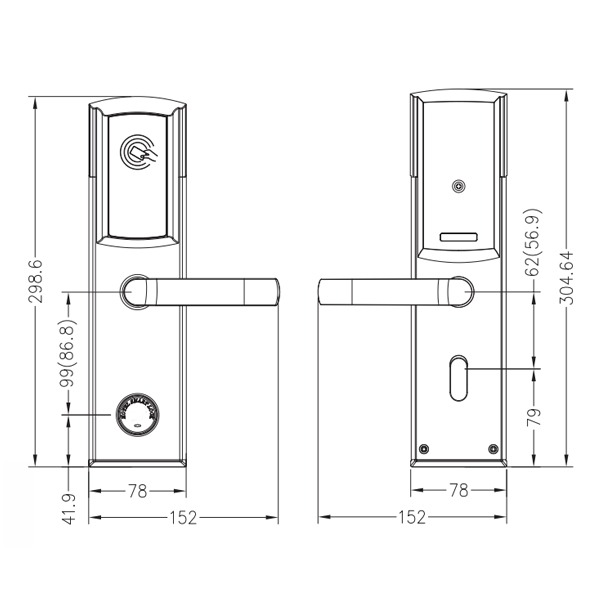 Khóa Khách Sạn HYUNDAI HY-HL01 Silver 03