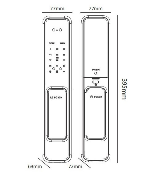 Khóa nhận diện khuôn mặt BOSCH EL 600B-DE Gold - App 4