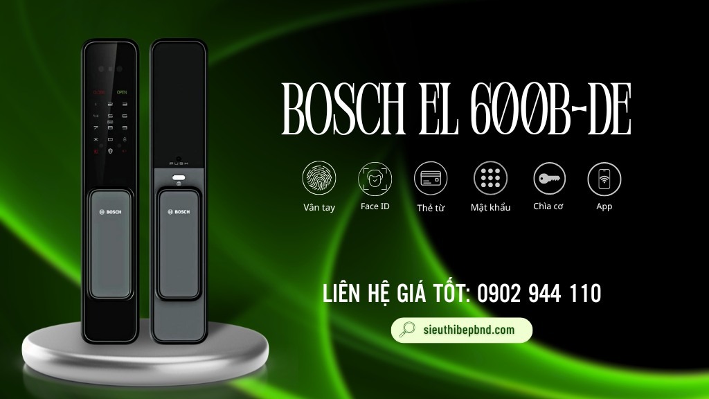 Khóa nhận diện khuôn mặt BOSCH EL 600B-DE Gray 2