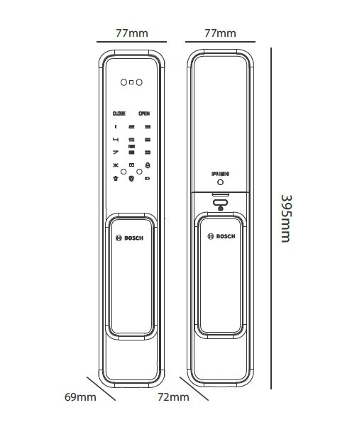Khóa Nhận Diện Khuôn Mặt BOSCH EL 600B-DE Gray - App 3