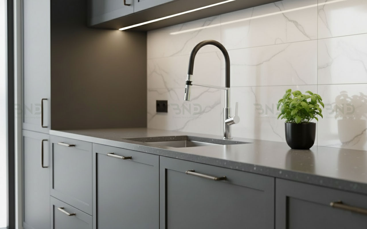 Vòi rửa bát thân mềm KONOX Tema Chrome