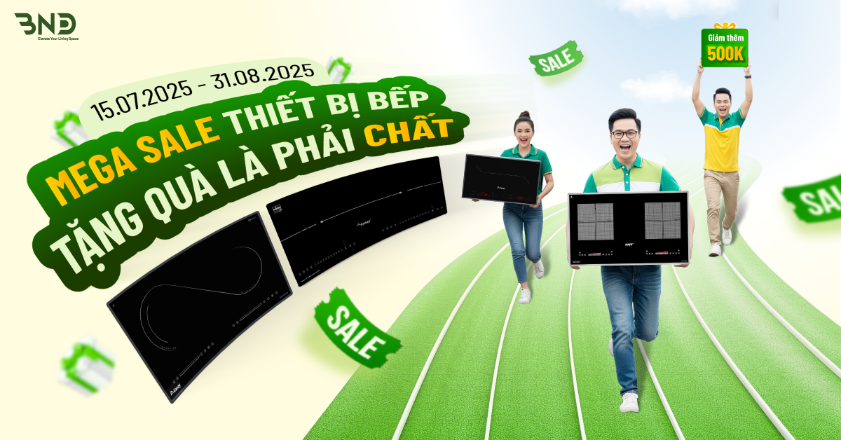 MEGA SALE Tháng 8 bếp điện từ tại BND