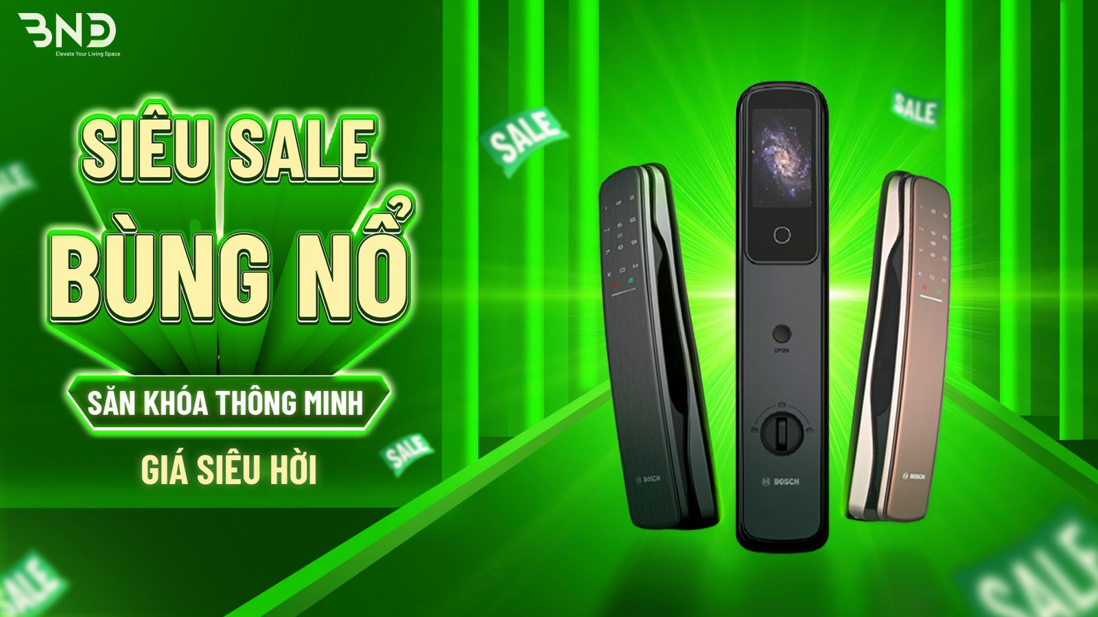 BÙNG NỔ SIÊU SALE - SĂN KHÓA CỬA THÔNG MINH GIÁ SIÊU HỜI